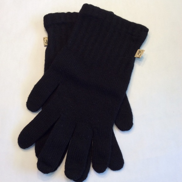 Wool Black Gloves - Picture 2 of 3